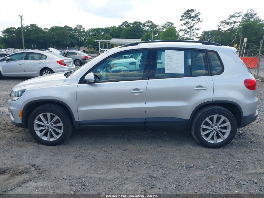 2018 Volkswagen Tiguan Limited 2.0T VIN: WVGAV7AX4JK003057 Lot: 42271113