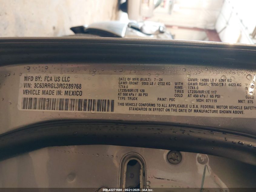 2024 Ram 3500 - 3C63RRGL3RG289768