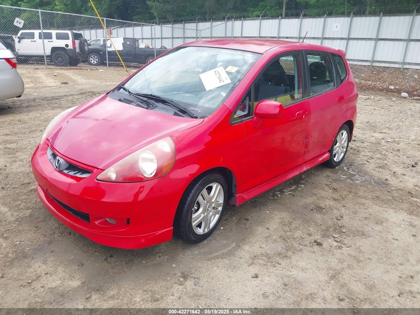 2008 HOND FIT SPORT AUTOMATIC VIN: JHMGD38608S070514