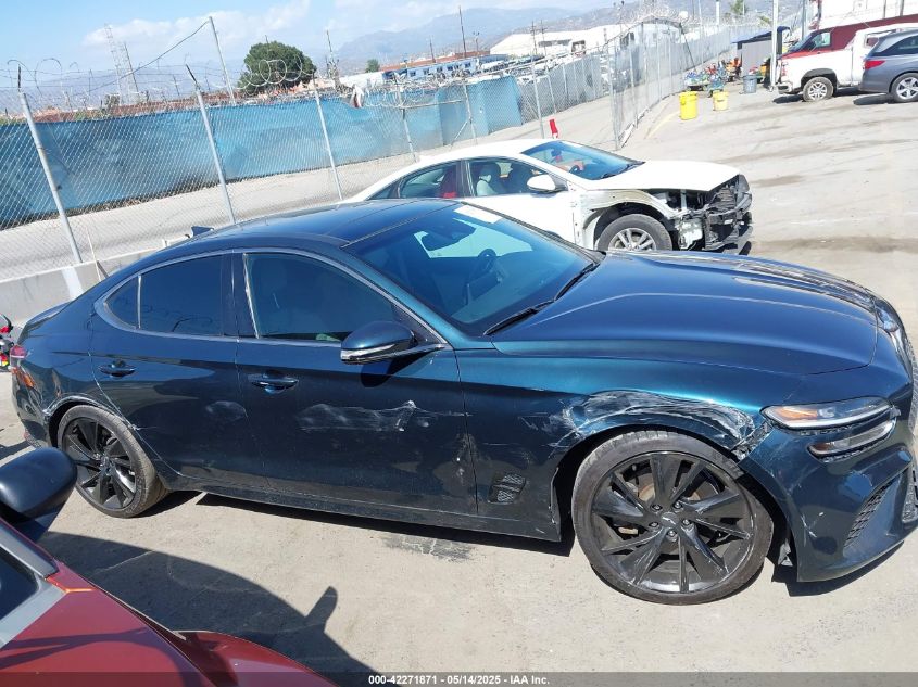 2022 Genesis G70 3.3T Rwd VIN: KMTG54TE2NU082023 Lot: 42271871