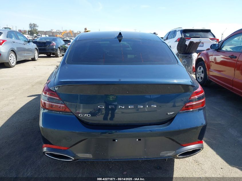 2022 Genesis G70 3.3T Rwd VIN: KMTG54TE2NU082023 Lot: 42271871