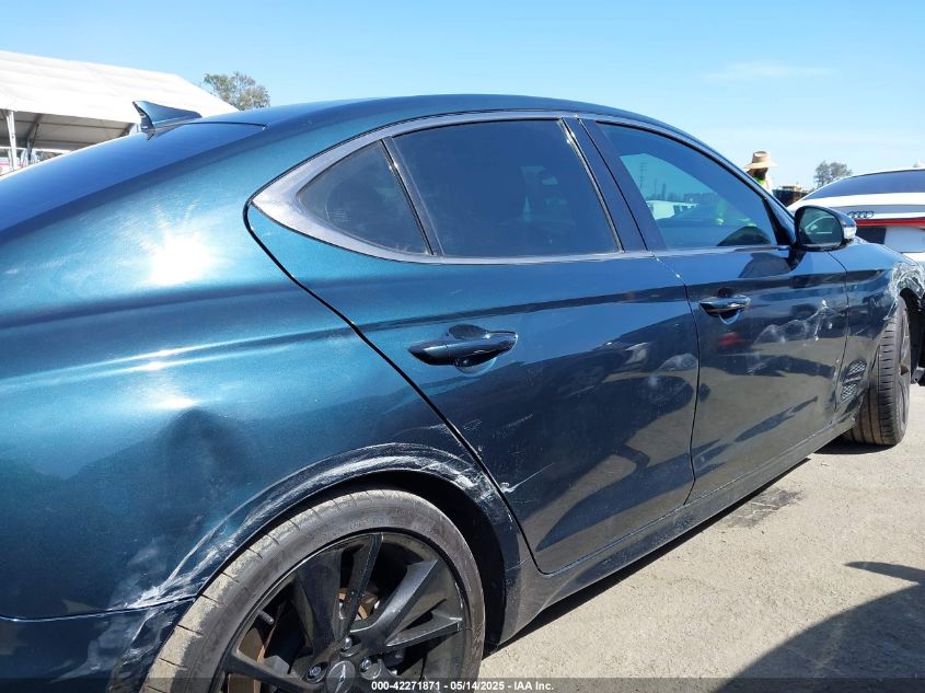 2022 Genesis G70 3.3T Rwd VIN: KMTG54TE2NU082023 Lot: 42271871