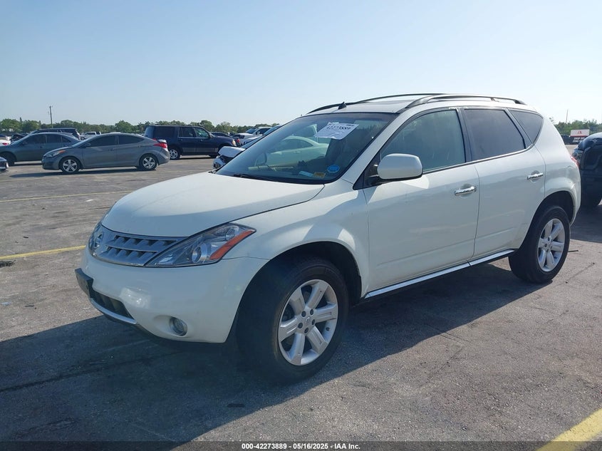 2007 NISSAN MURANO VIN: JN8AZ08W17W645142