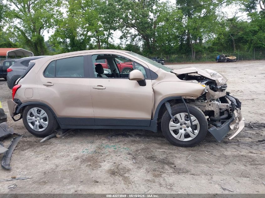 2018 Chevrolet Trax Ls VIN: 3GNCJKSB6JL260466 Lot: 42273949