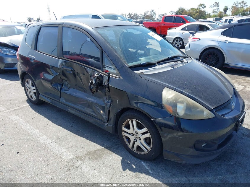 2007 HONDA FIT VIN: JHMGD38607S021022