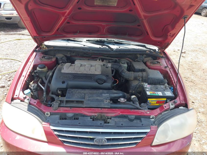 2003 Kia Spectra Ls VIN: KNAFB121X35293054 Lot: 42274932