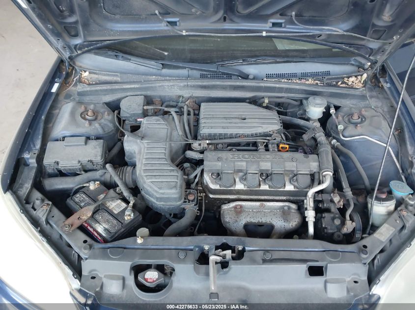 2005 Honda Civic Lx VIN: JHMES16505S005377 Lot: 42275633