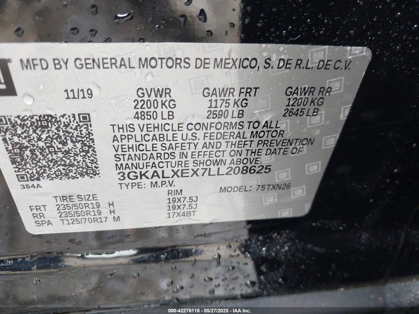 2020 GMC TERRAIN AWD DENALI - 3GKALXEX7LL208625