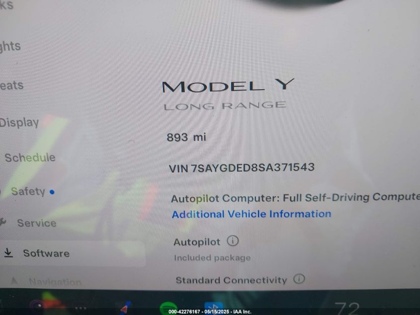 2025 Tesla Model Y - 7SAYGDED8SA371543