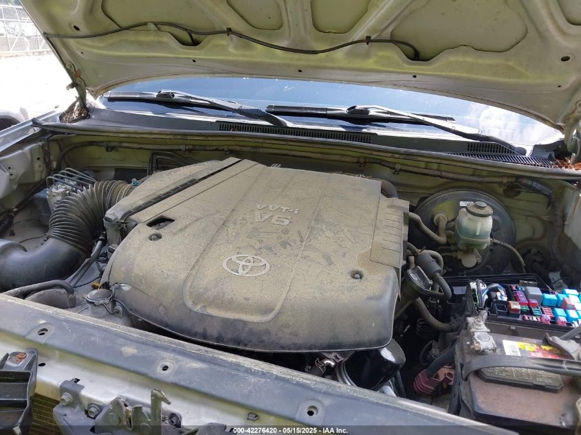 2010 Toyota Tacoma Double Cab Prerunner VIN: 5TEJU4GN3A2721657 Lot: 42276420