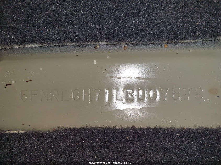 2020 Honda Odyssey Ex-L/Ex-L W/Navi Res VIN: 5FNRL6H71LB007578 Lot: 42277372