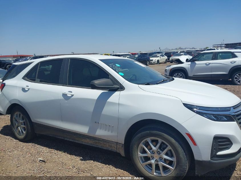2022 Chevrolet Equinox Fwd Ls VIN: 3GNAXHEV7NS157437 Lot: 42278413