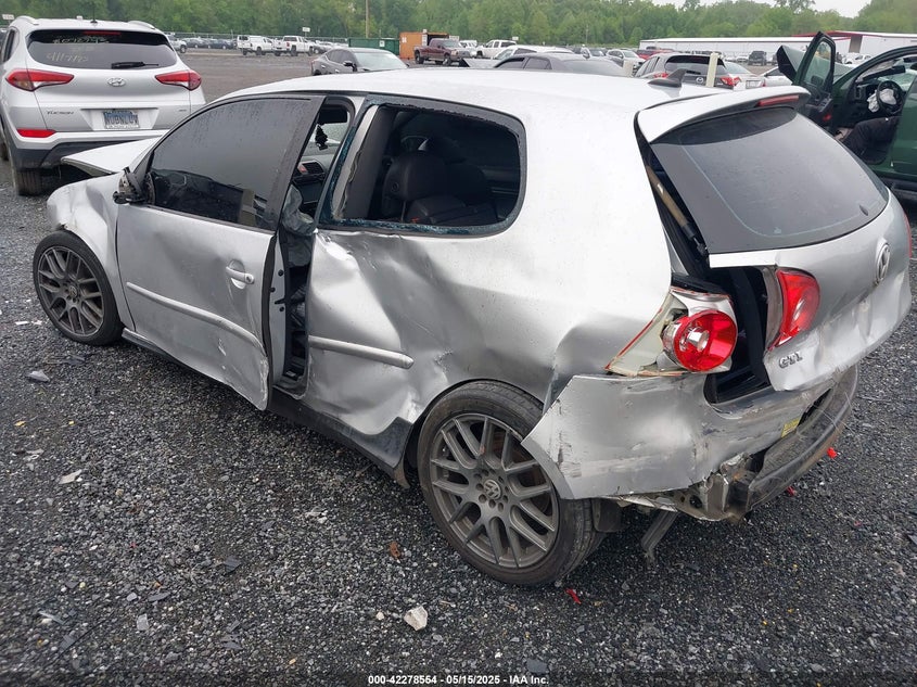 2006 Volkswagen Gti 2-Door silver hatchback gasoline WVWEV71K06W140507 photo #4