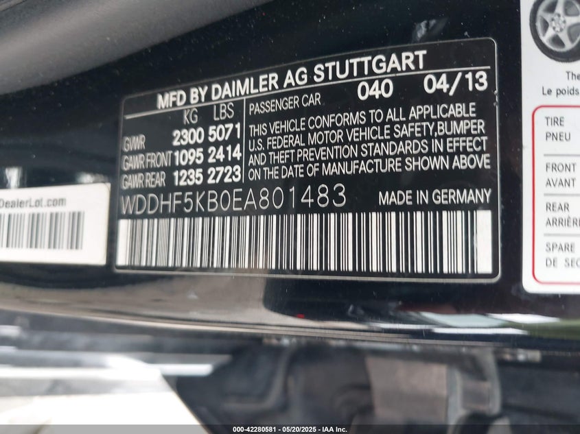 2014 MERCEDES-BENZ E 350 - WDDHF5KB0EA801483