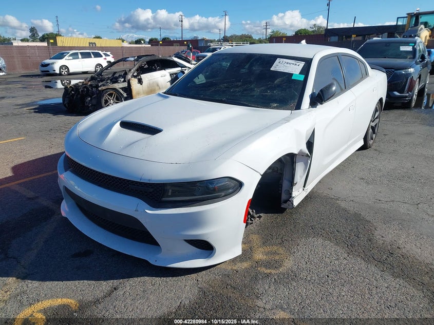 2023 Dodge Charger R/T white sedan gasoline 2C3CDXCT0PH535825 photo #3