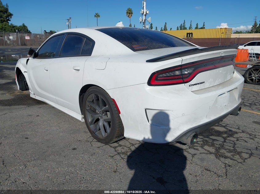2023 Dodge Charger R/T white sedan gasoline 2C3CDXCT0PH535825 photo #4