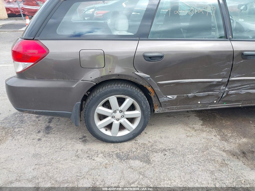 2008 SUBARU OUTBACK VIN: 4S4BP61C587350433