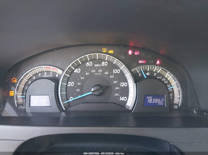 2012 TOYOTA CAMRY VIN: 4T1BF1FK5CU035292
