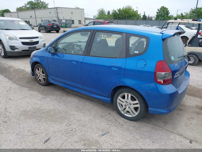 2008 HONDA FIT VIN: JHMGD37698S033706
