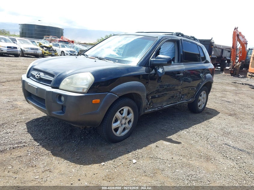 2005 Hyundai Tucson Gls/Lx black other gasoline KM8JN72D25U188241 photo #3