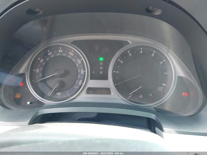 2009 LEXUS IS 250 VIN: JTHBK262772047403