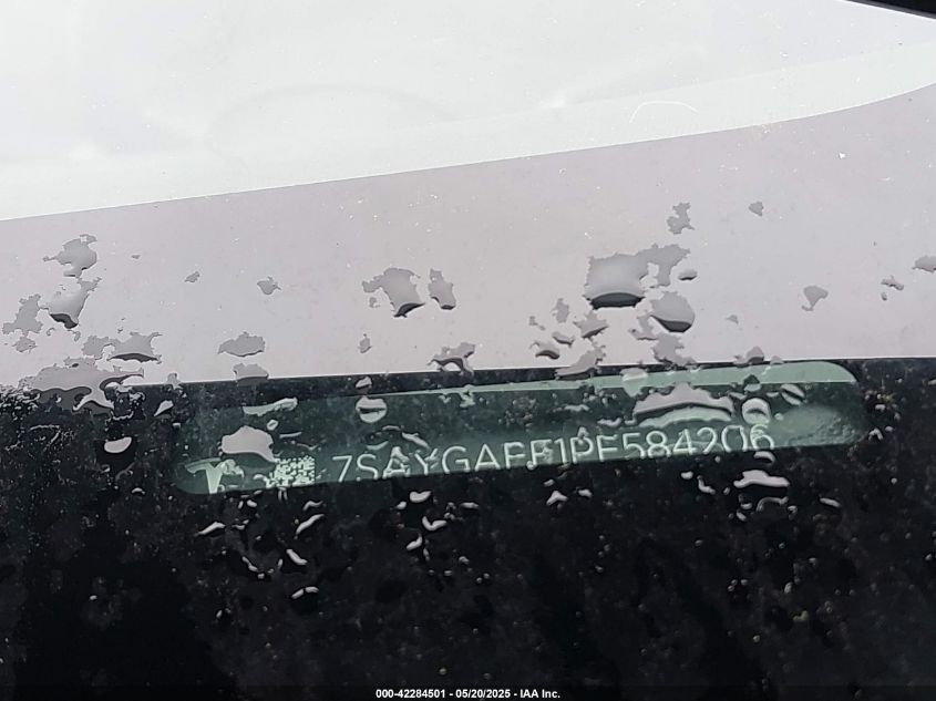 2023 Tesla Model Y Awd/Long Range Dual Motor All-Wheel Drive VIN: 7SAYGAEE1PF584206 Lot: 42284501