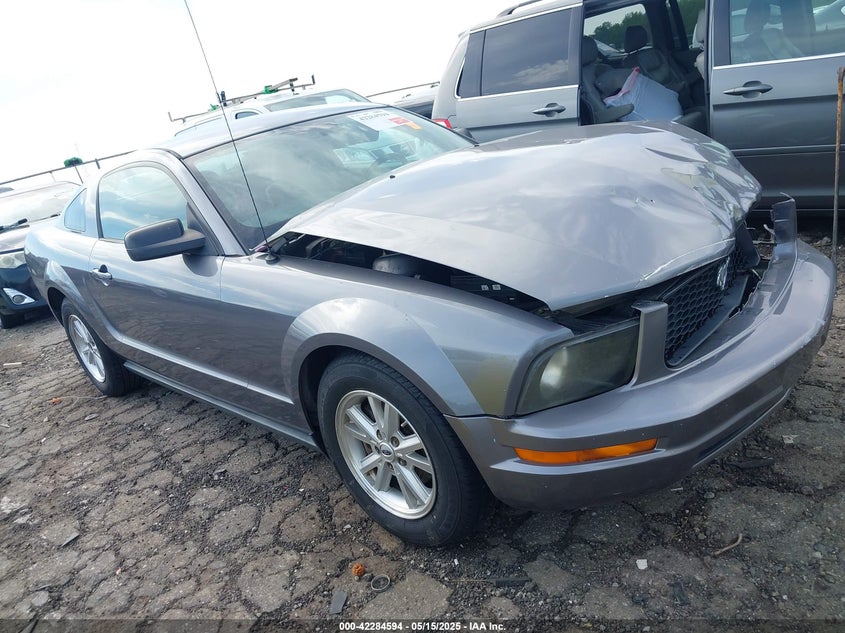 2006 Ford Mustang V6 grey coupe gasoline 1ZVFT80N365257951 photo #1