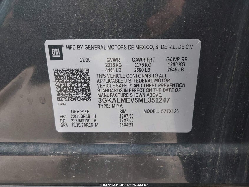 2021 GMC TERRAIN SLE - 3GKALMEV5ML351247