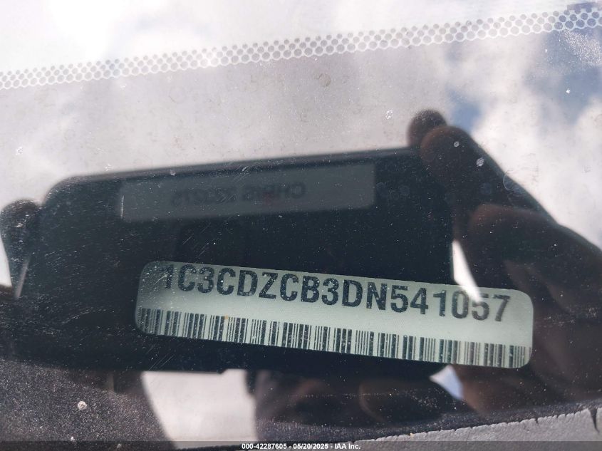 2013 Dodge Avenger Sxt VIN: 1C3CDZCB3DN541057 Lot: 42287605