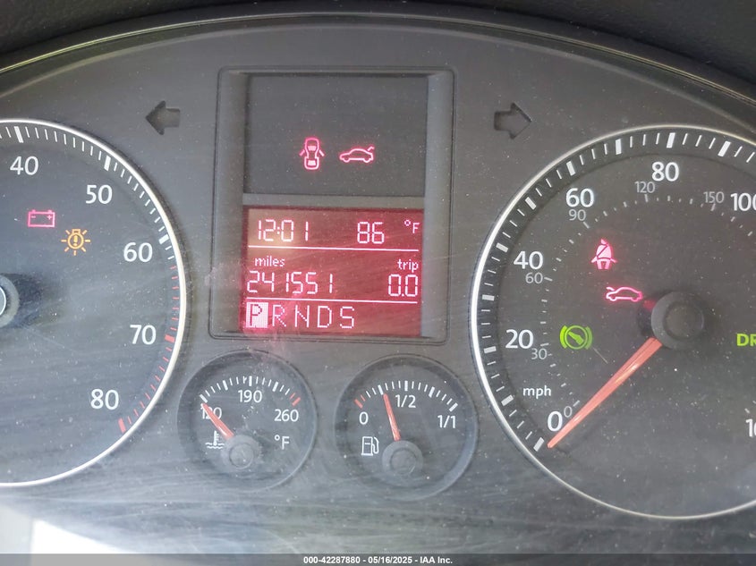 2009 VOLKSWAGEN JETTA VIN: 3VWRZ71K89M052554
