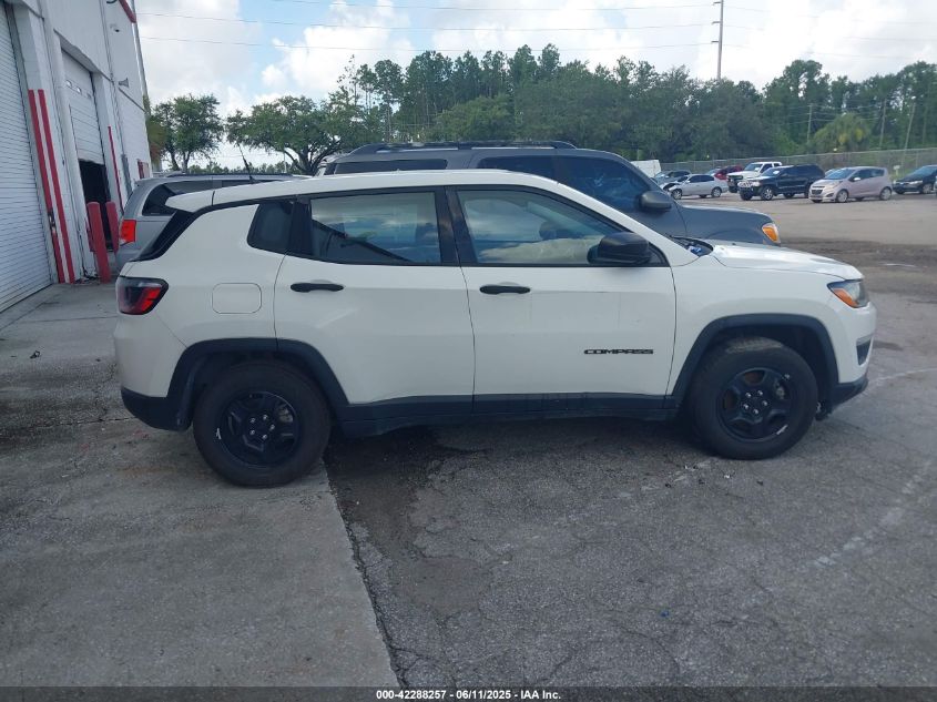2018 Jeep Compass Sport Fwd VIN: 3C4NJCAB5JT263450 Lot: 42288257