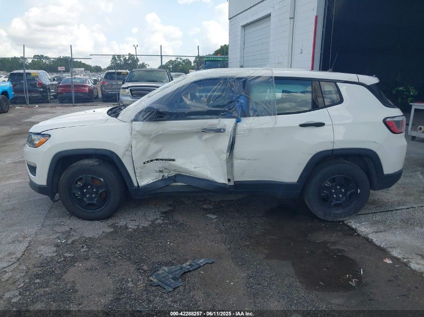 2018 Jeep Compass Sport Fwd VIN: 3C4NJCAB5JT263450 Lot: 42288257