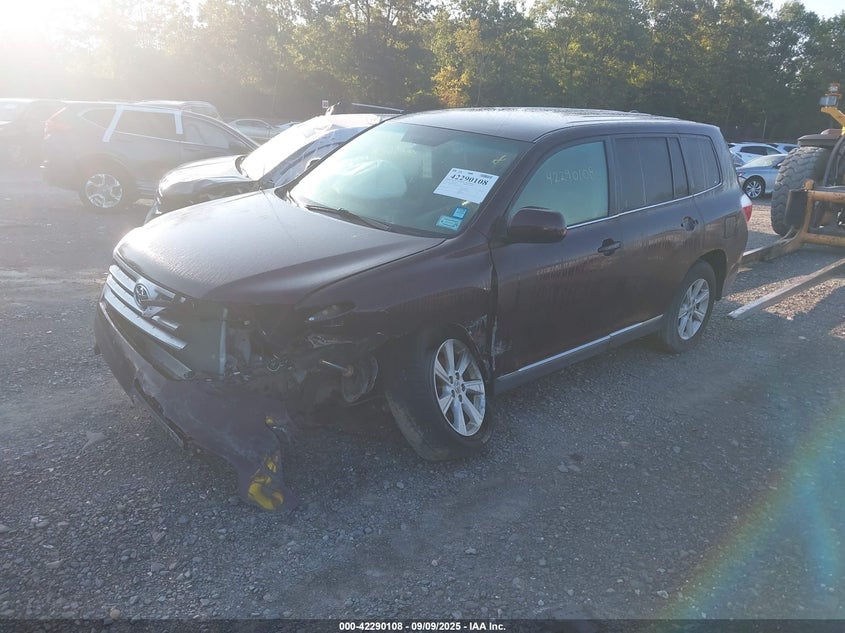 Vin: 5tdbk3eh9cs118858, lot: 42782296, toyota highlander base v6 20122