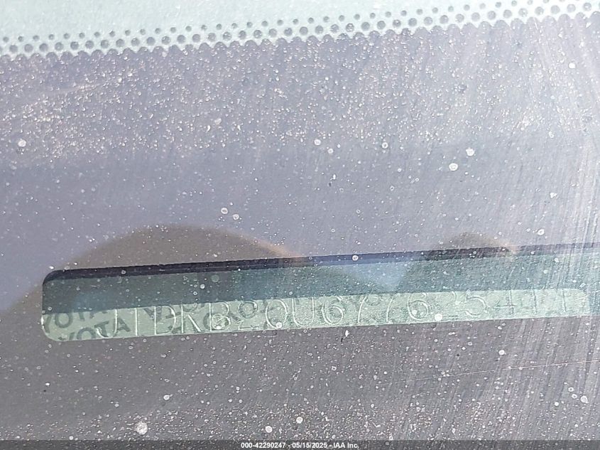 2007 Toyota Prius VIN: JTDKB20U677625411 Lot: 42290247