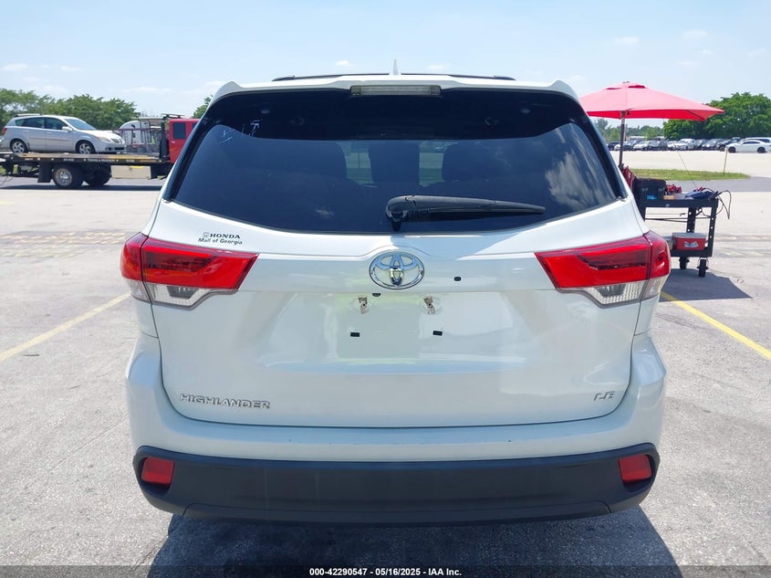 2019 TOYOTA HIGHLANDER VIN: 5TDZZRFH5KS348391