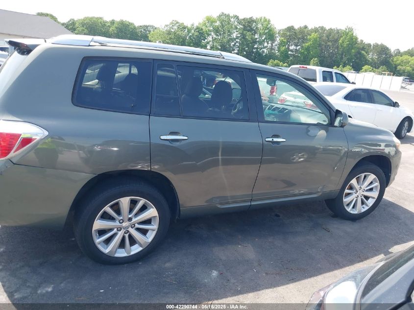 2008 Toyota Highlander Hybrid Limited VIN: JTEEW44A682014110 Lot: 42290744