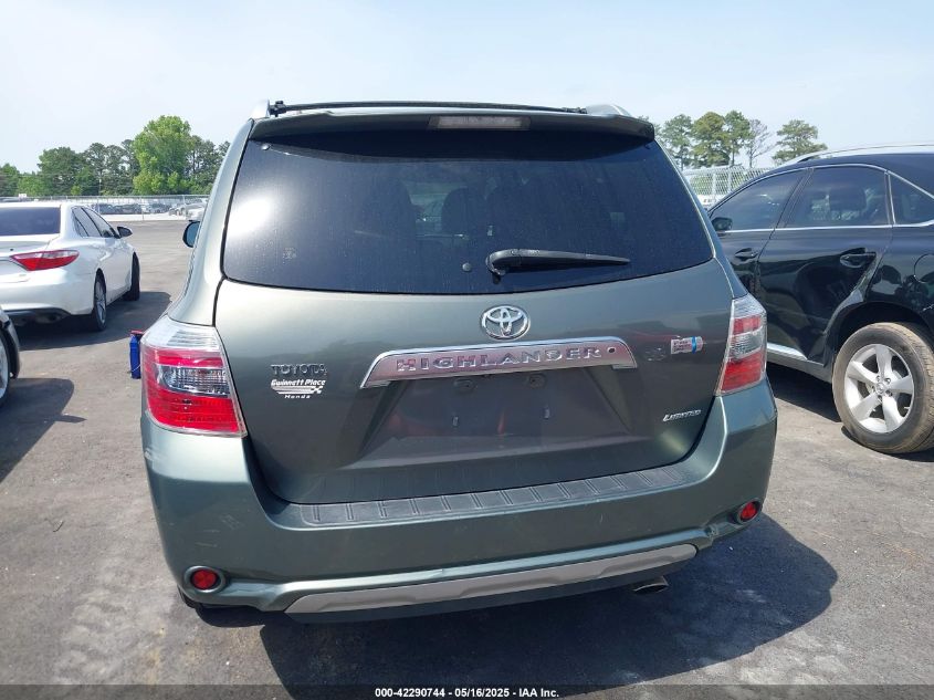 2008 Toyota Highlander Hybrid Limited VIN: JTEEW44A682014110 Lot: 42290744