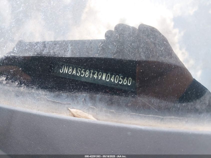 2009 Nissan Rogue S/Sl VIN: JN8AS58T49W040560 Lot: 42291383
