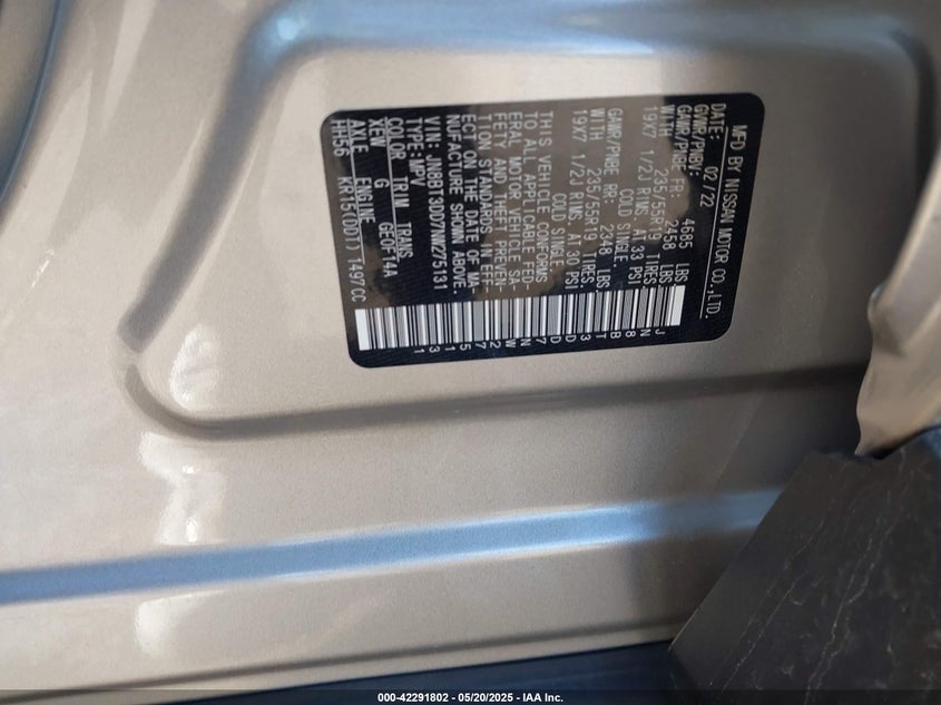 2022 NISSAN ROGUE PLATINUM INTELLIGENT AWD - JN8BT3DD7NW275131