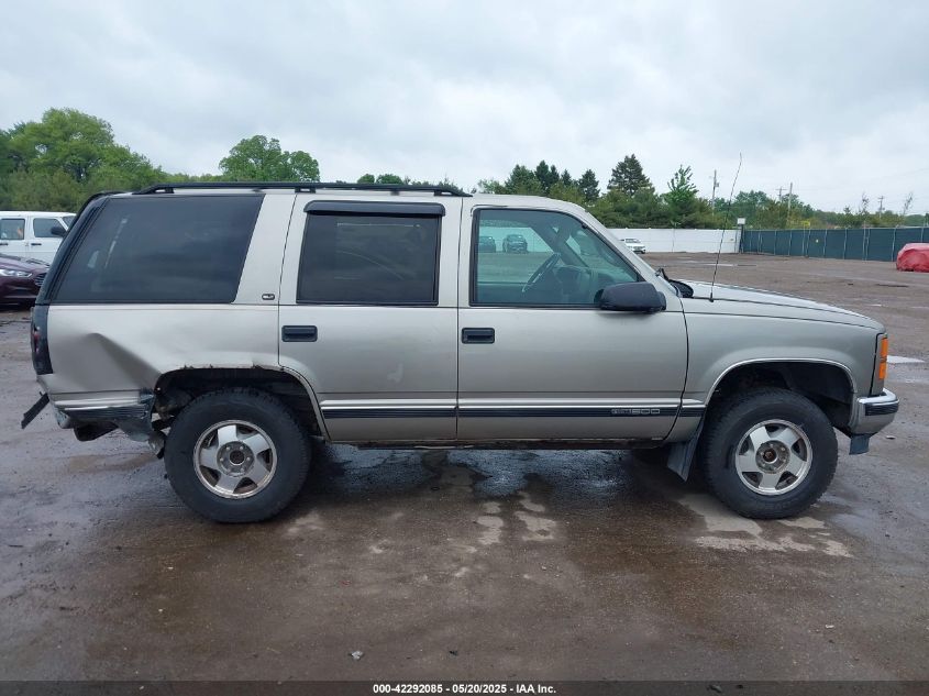 1999 GMC Yukon Slt Cmi VIN: 1GKEK13R6XJ710142 Lot: 42292085