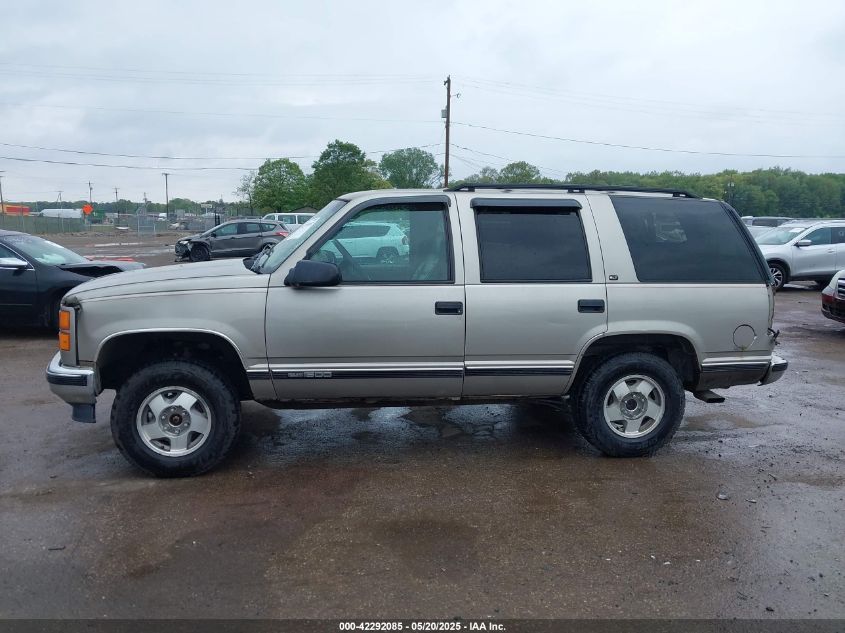 1999 GMC Yukon Slt Cmi VIN: 1GKEK13R6XJ710142 Lot: 42292085