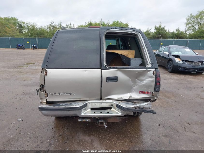 1999 GMC Yukon Slt Cmi VIN: 1GKEK13R6XJ710142 Lot: 42292085