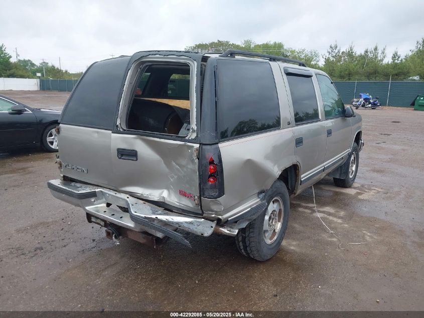 1999 GMC Yukon Slt Cmi VIN: 1GKEK13R6XJ710142 Lot: 42292085