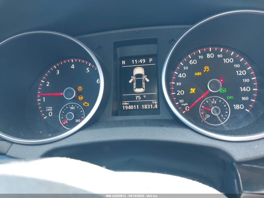 2012 VOLKSWAGEN GTI VIN: WVWHD7AJ8CW320238