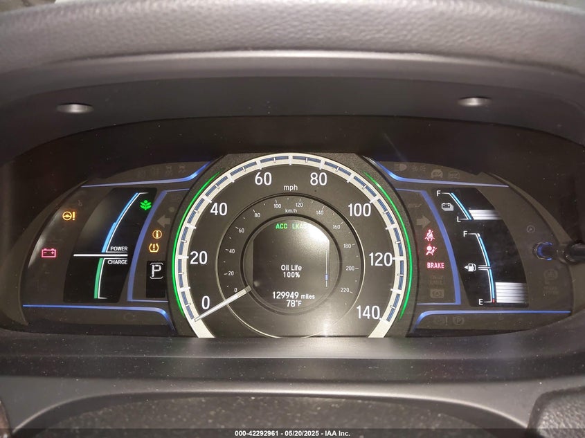 2017 HONDA ACCORD HYBRID VIN: JHMCR6F58HC000975