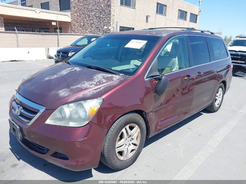 2007 Honda Odyssey Ex-L VIN: 5FNRL38717B113629 Lot: 42293867