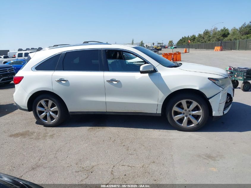 2014 Acura Mdx Advance Pkg W/Entertainment Pkg VIN: 5FRYD4H8XEB049707 Lot: 42294072