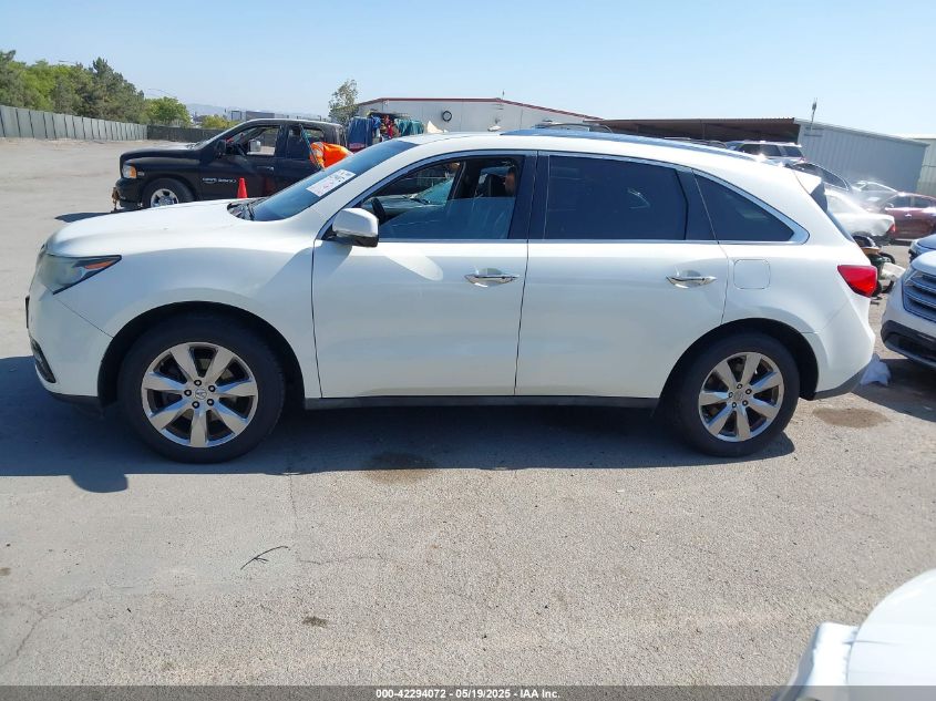 2014 Acura Mdx Advance Pkg W/Entertainment Pkg VIN: 5FRYD4H8XEB049707 Lot: 42294072
