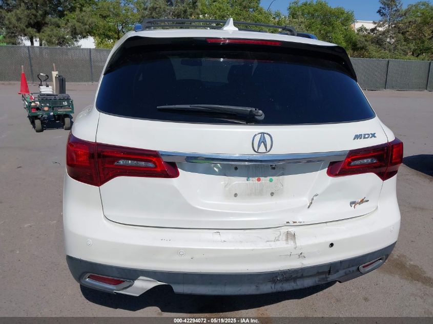 2014 Acura Mdx Advance Pkg W/Entertainment Pkg VIN: 5FRYD4H8XEB049707 Lot: 42294072
