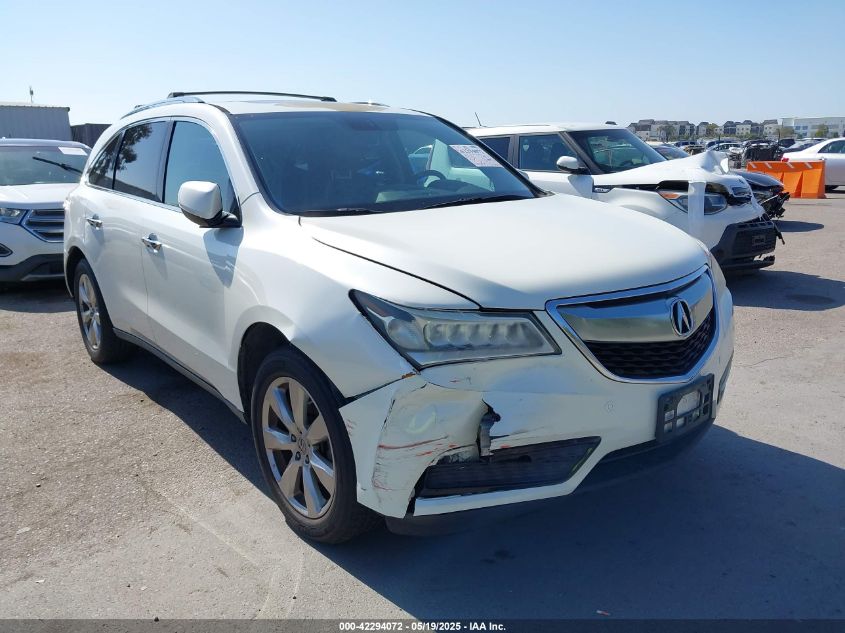 2014 Acura Mdx Advance Pkg W/Entertainment Pkg VIN: 5FRYD4H8XEB049707 Lot: 42294072